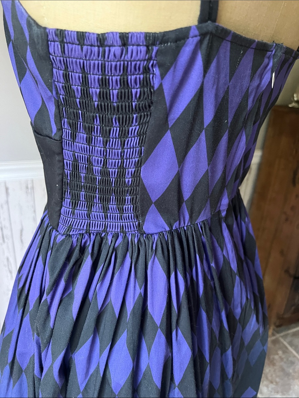Disney Dress Shop Villains Black and Purple Harlequin Dress - Picture 6 of 9